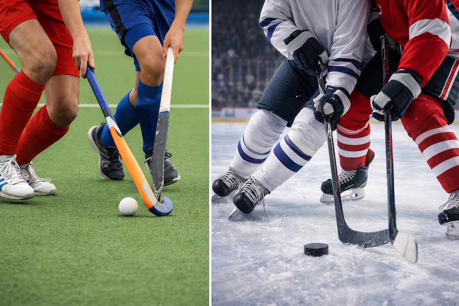 Skillnaden mellan landhockey och ishockey – två sporter med olika spelplan